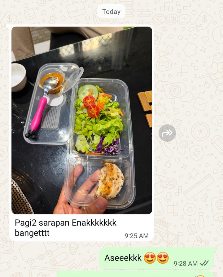 Testimoni pembeli via WhatsApp
